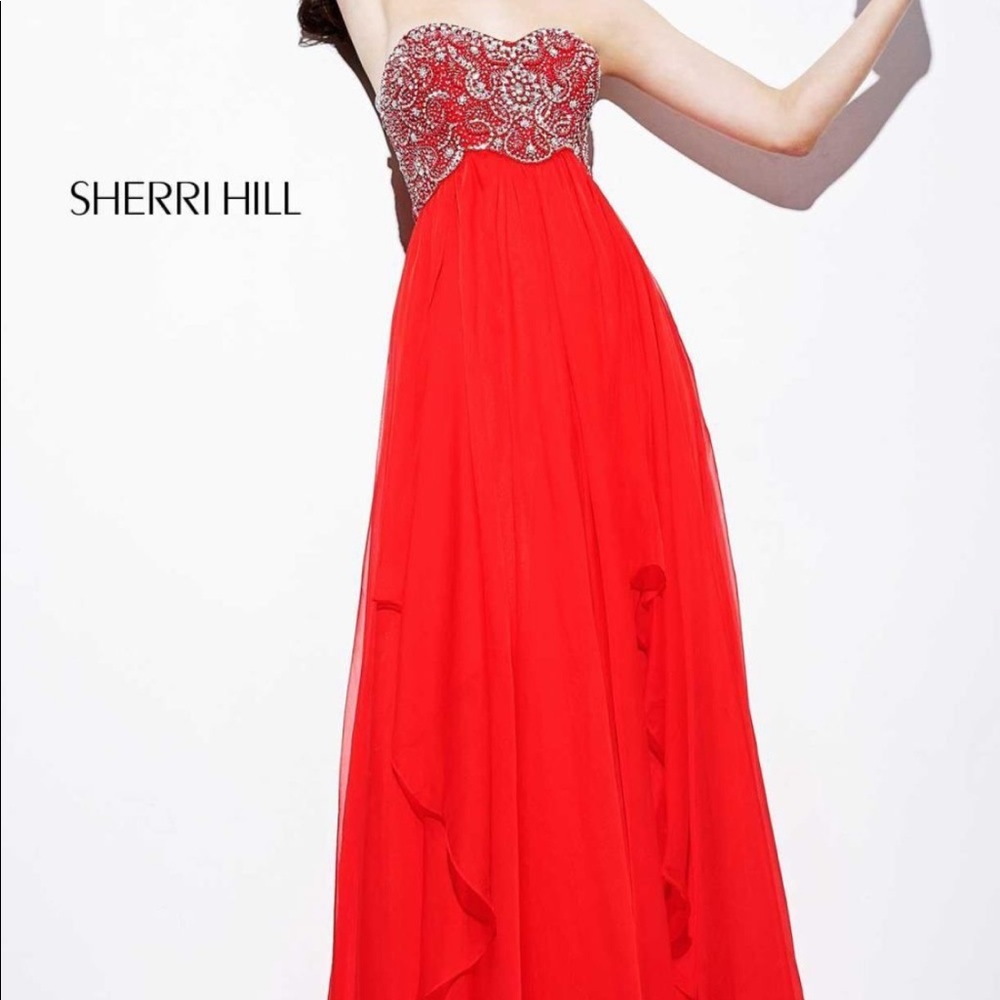 Strapless Evening Gown by Sherri Hill